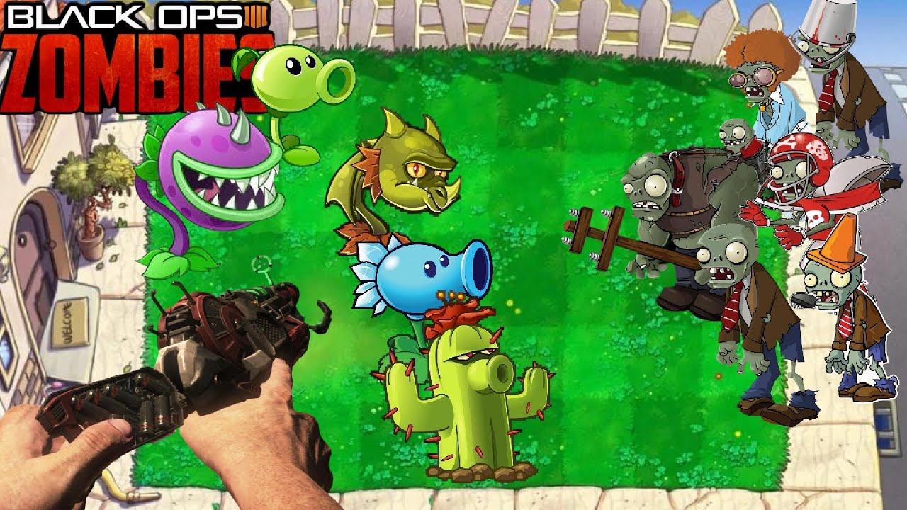 This Is One Of The Best Custom Maps Out There! Plants Vs Zombies In BO3 Zombies?!