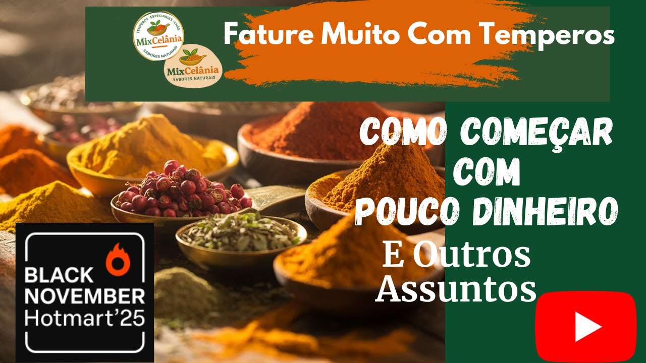 Como Começar Com Pouco Dinheiro e Outros Assuntos  -  Black November Hotmart '25