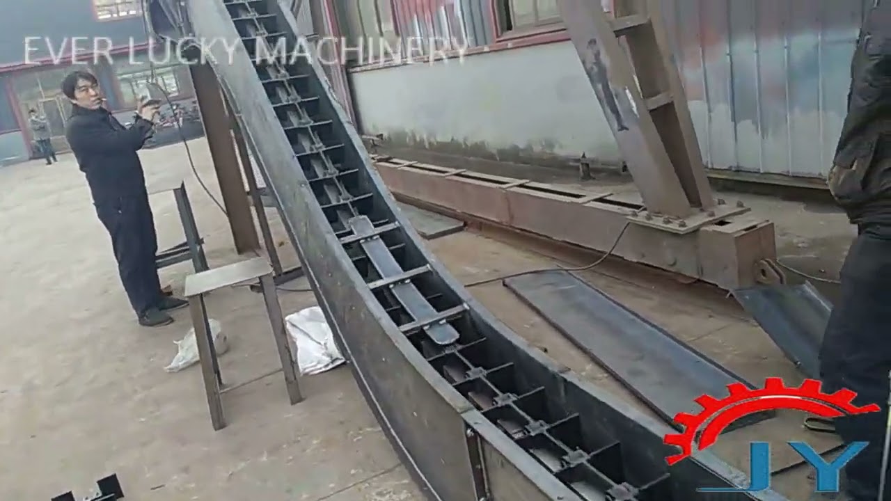High Durability Drag Chain Conveyor for Horizontal and Inclined Materials Transport