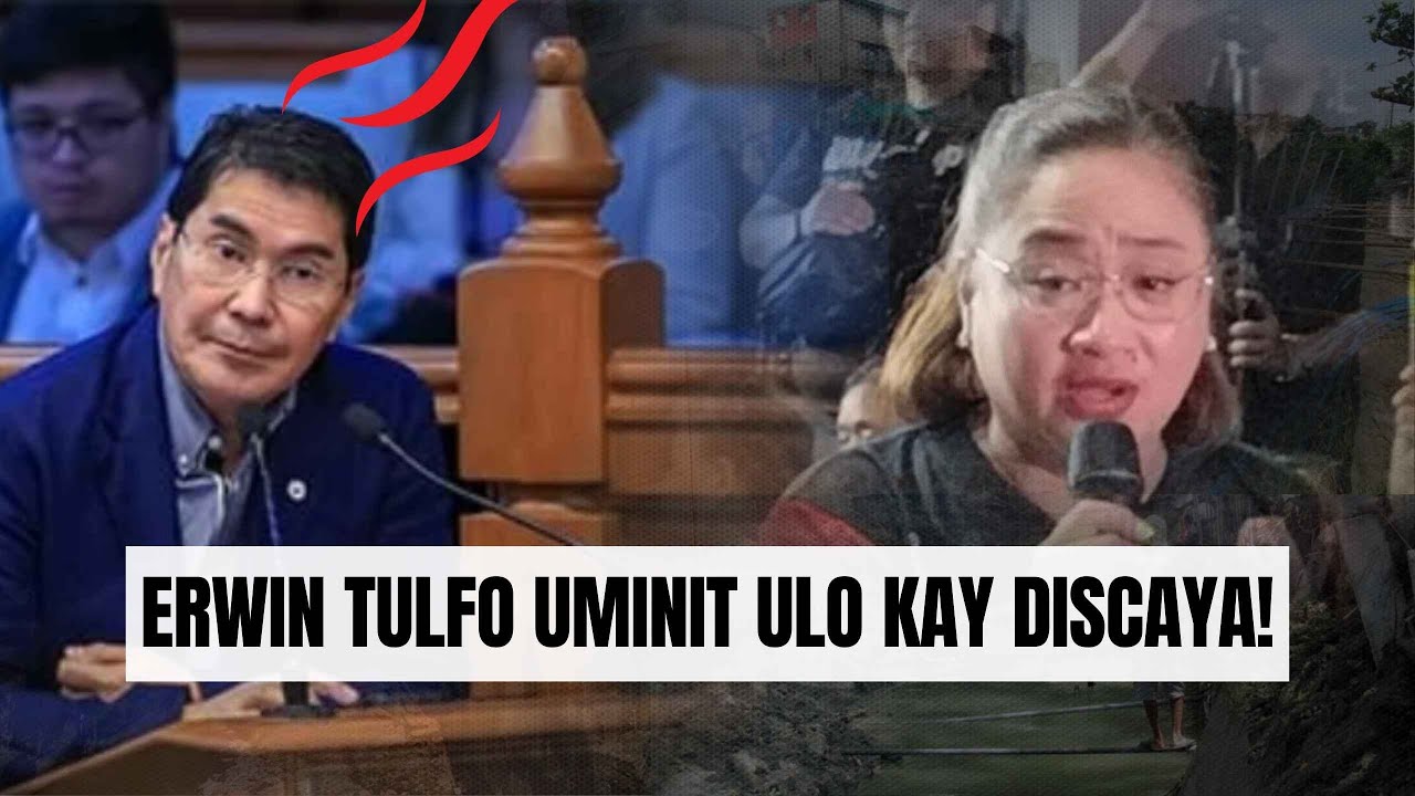 SEN. ERWIN TULFO, NAG INIT ANG ULO KAY SARAH DISCAYA!