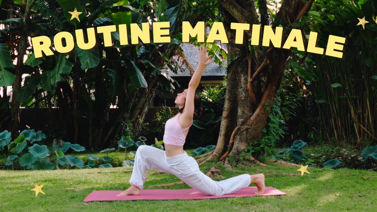 YOGA DU MATIN 20 min • Routine anti-stress pour bien commencer la journée + MÉDITATION 
