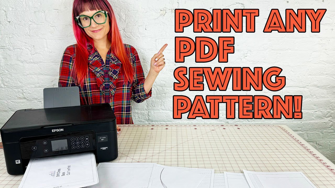How To Print And Assemble A PDF (Digital) Sewing Pattern With Layers On Your Home Printer!