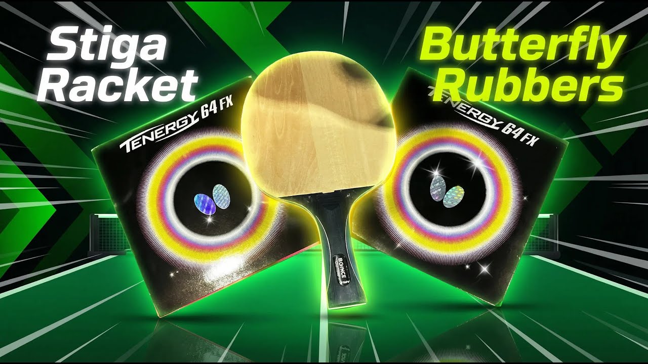 Como Trocar Borrachas da Raquete Stiga 🏓 | Instalação Butterfly Tenergy 64FX 🔥