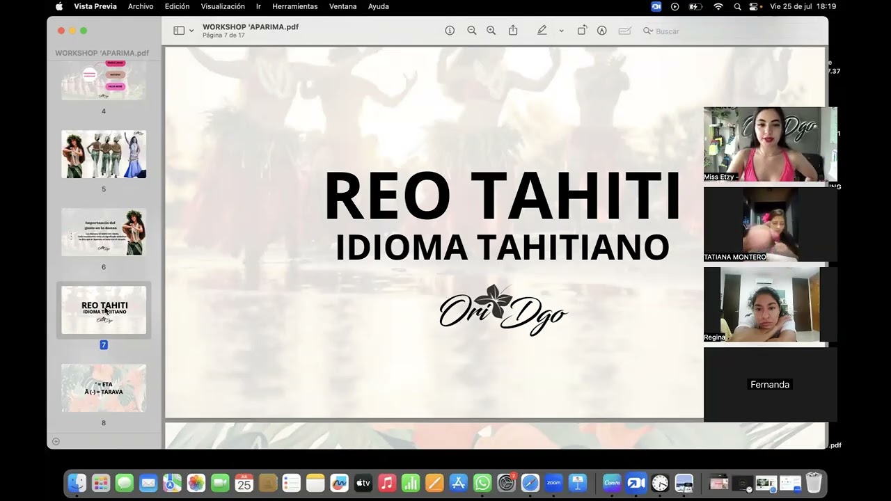 🌺APARIMA CULTURA-IDIOMA TAHITIANO🏝️Miss Etzy