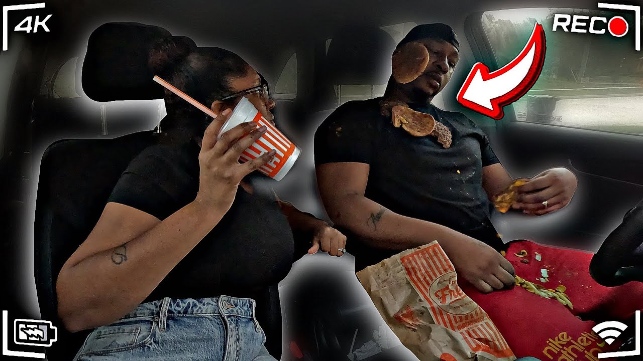 THROWING TAKEOUT FOOD IN MY HUSBAND FACE REVENGE PRANK!! *HE SNAPPED*