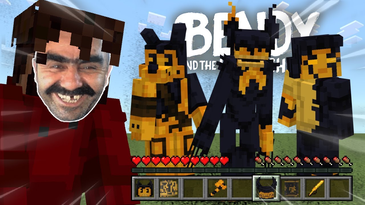 PLAYING THE BENDY AND THE DARK REVIVAL MINECRAFT ADDON… (so awesome) | Addon/Mod Review (Bedrock)