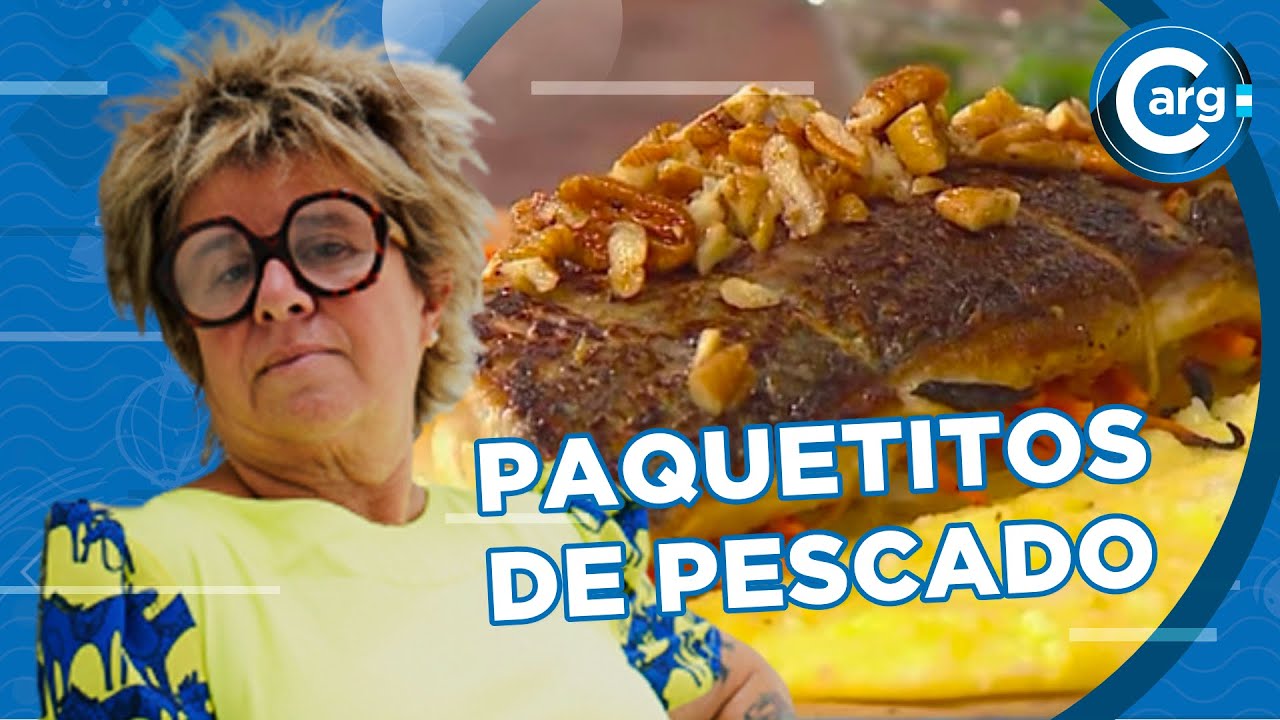 CÓMO COCINO PAQUETITOS DE PESCADO CON POLENTA Y PURÉ