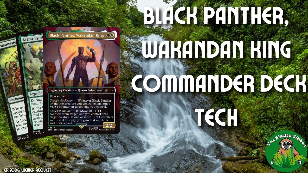 Black Panther, Wakandan King | Earthbend, Lands, Tokens | MTG Commander Deck Tech | Viewer Request
