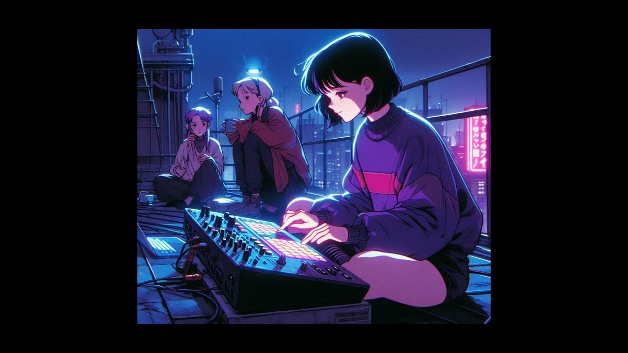 dazzling 40 Minute Chill Nu-Disco & Techno Funk BGM 【作業用BGM】- (80s Anime Vibe)