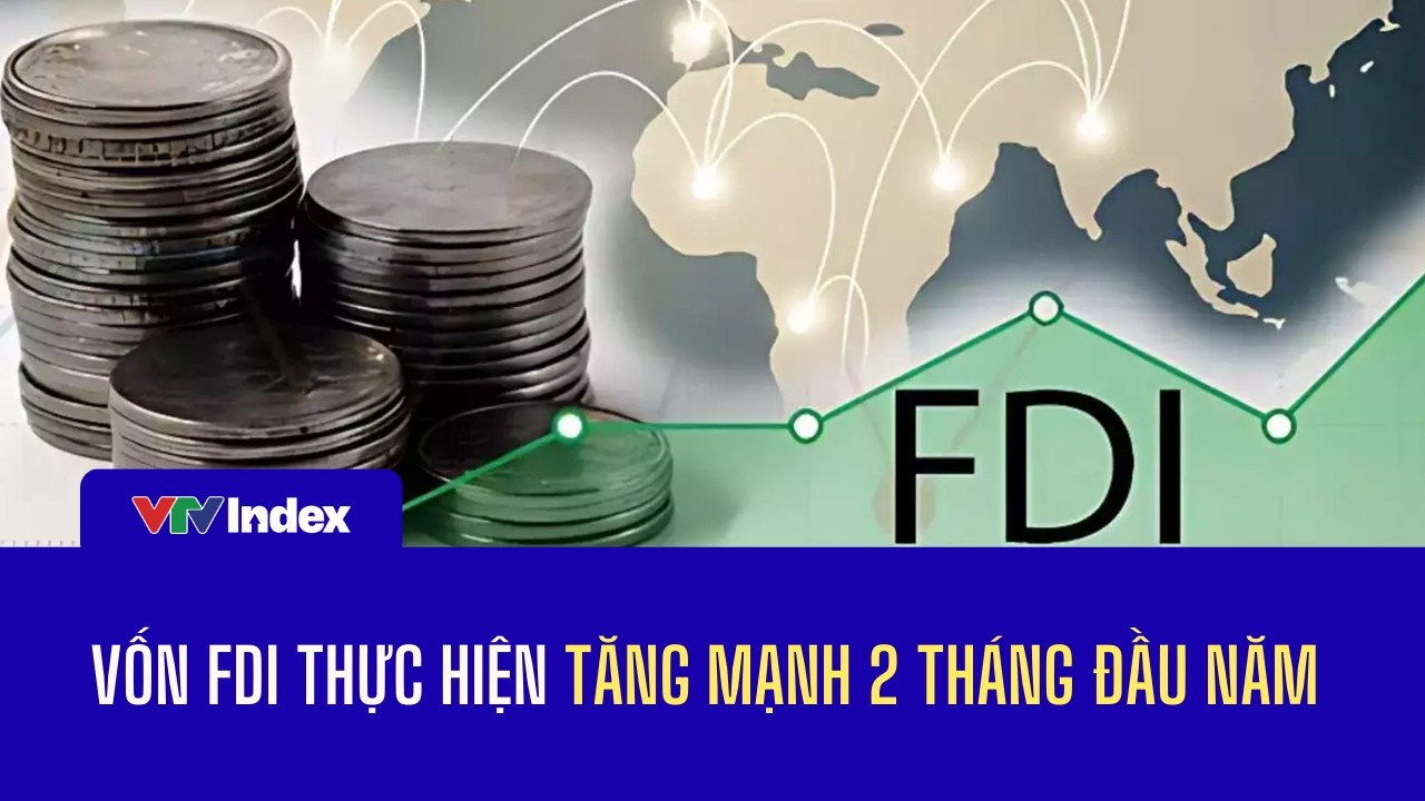 Vốn FDI thực hiện tăng mạnh 2 tháng đầu năm | VTVIndex