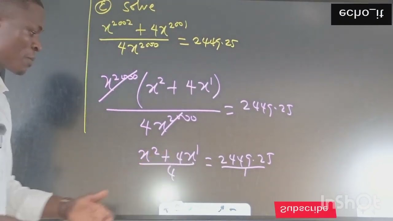 Connecting Maths Concept | Factorization | Algebraic Equation | Quadratic Equation 