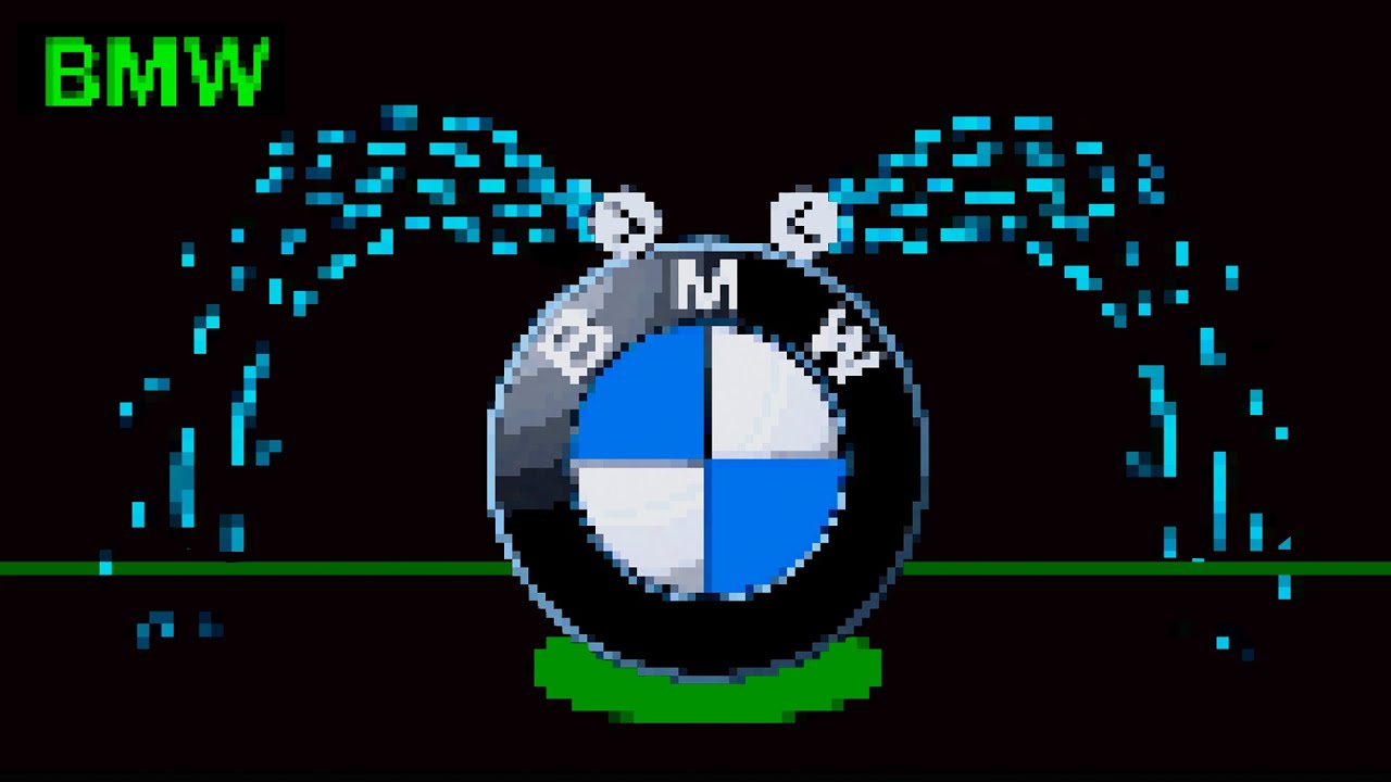 Crying Car Logos (8-bit Sound) Pixel animation