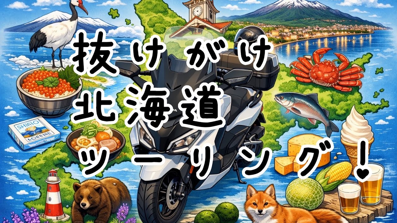 【番外編】まさかの抜けがけ！？人生初の北海道ツーリングでまさかのタンデム【レンタルバイク】#104