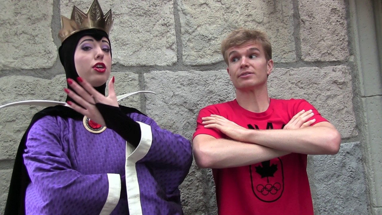 Tommy meets the Evil Queen in Disneyland and chats about her book of spells
