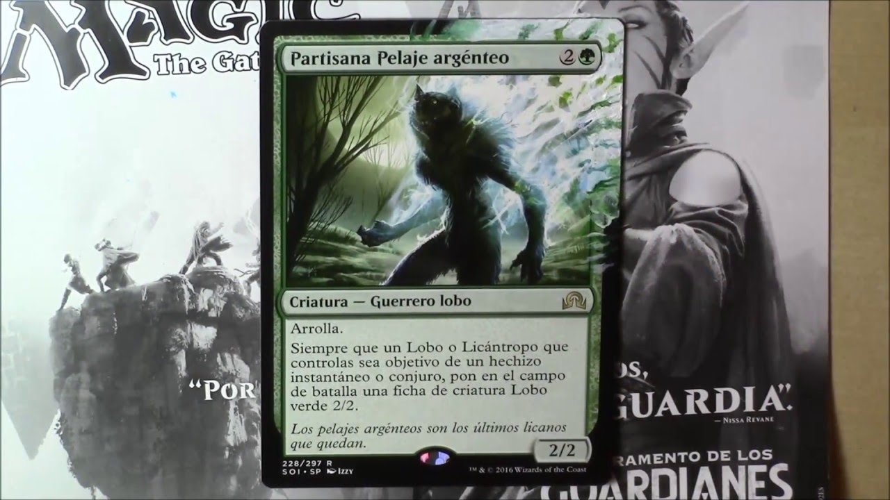Partisana Pelaje arg&eacute;nteo - Silverfur Partisan / Altered MTG SOI / Ruy Ryo Art