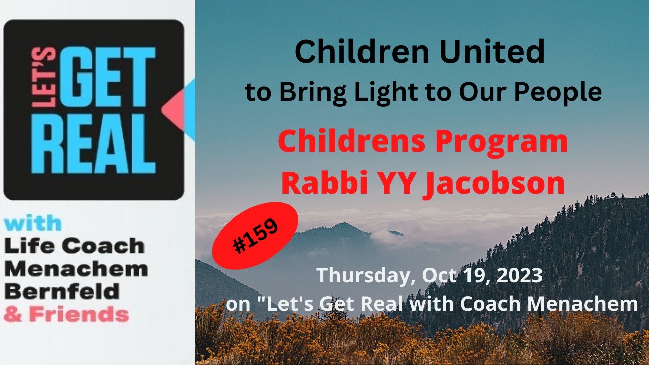 Rabbi YY Jacobson, Children United to Bring Light to Our People 