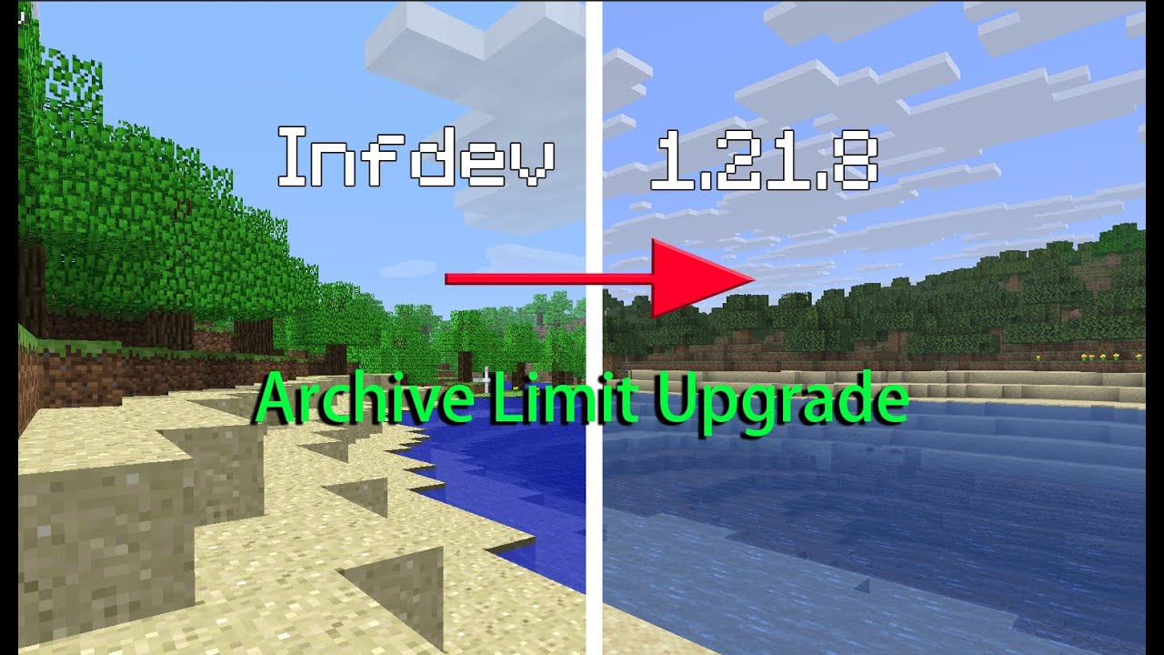 Upgrading a Minecraft World from Infdev to 1.21.8 !!!