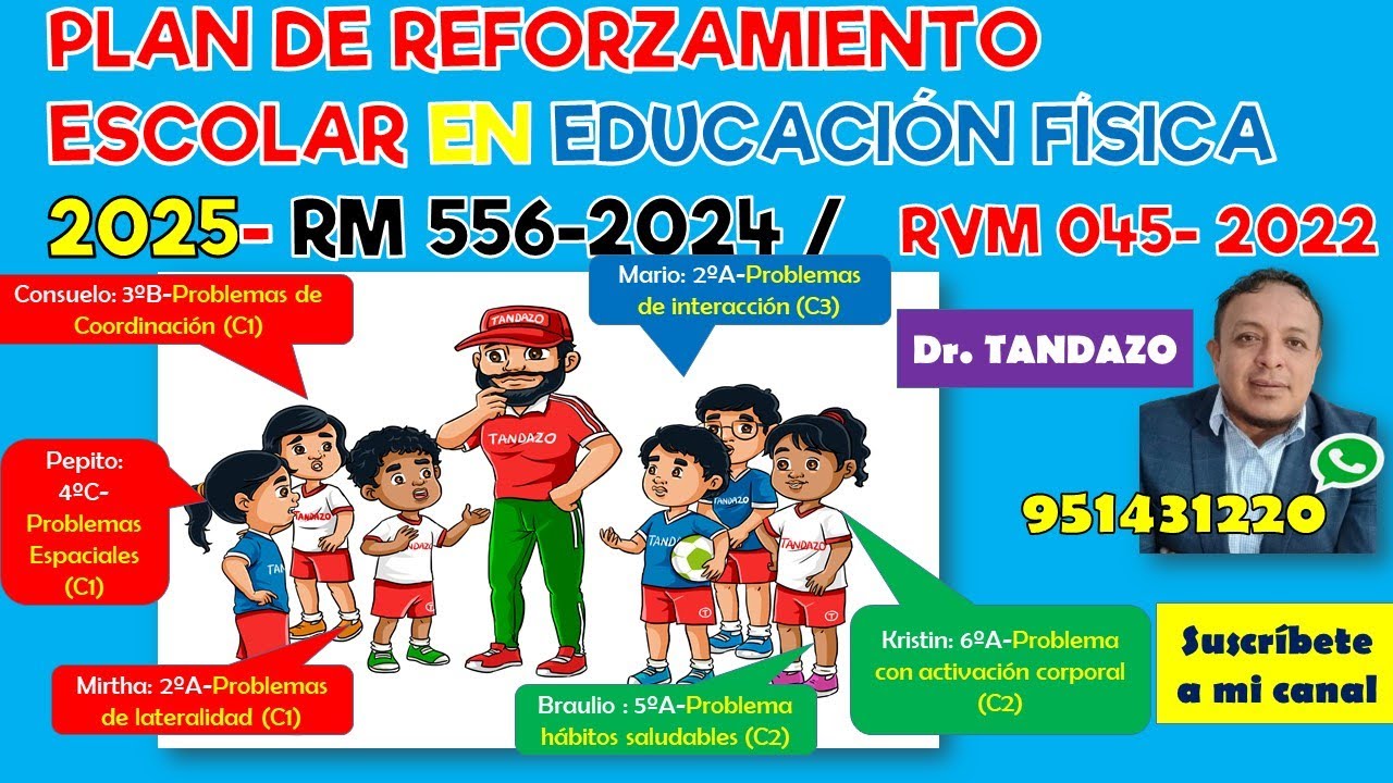 PLAN DE REFUERZO EN EDUCACIÓN FÍSICA 2025-CON TANDAZO ES MÁS FÁCIL.