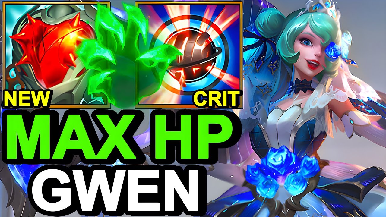 WILD RIFT CHINA GWEN JUNGLE - 23KILL NEW HEARTSTEEL GWEN BUILD RUNES - Prestige Crystal Rose Gwen