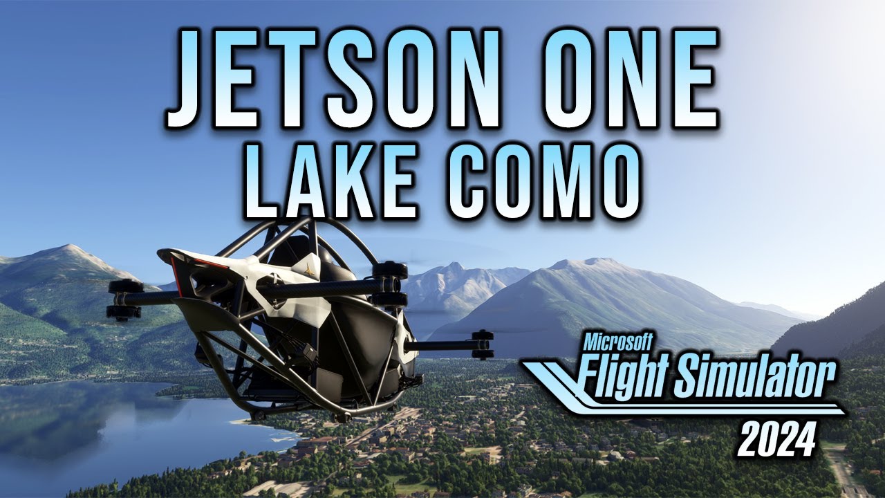 Jetson ONE eVTOL Cruise Over Lake Como in Microsoft flight simulator 2024