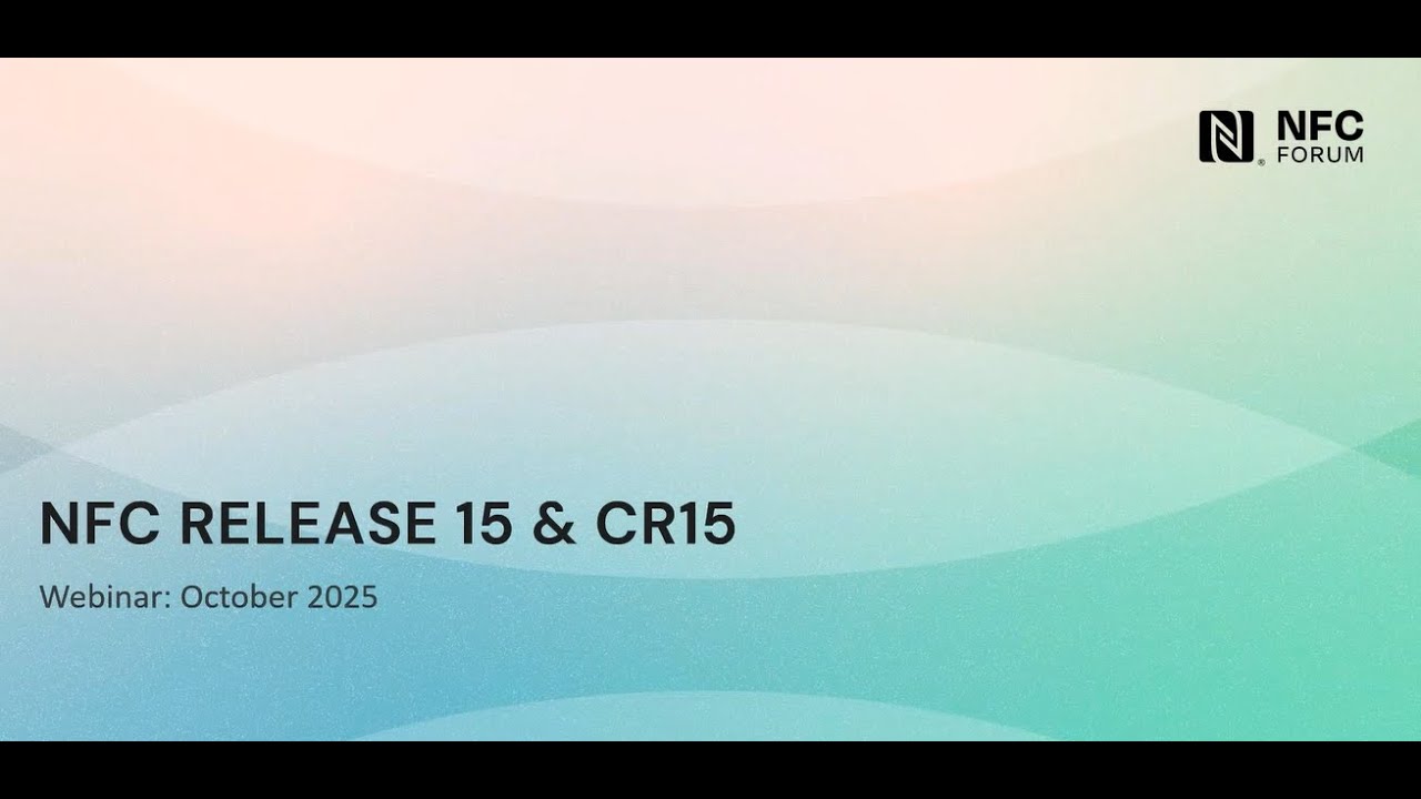 Webinar  NFC Release 15 & CR15