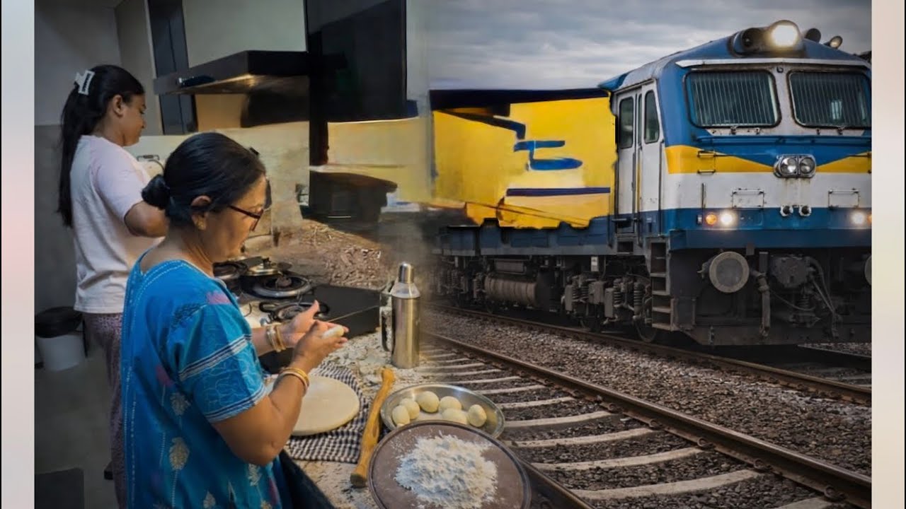 শাশুড়ী বাড়ি থেকে কি কি নিয়ে এলো ??? 😄🤔🤔🌼 train was too late🚉🚉
