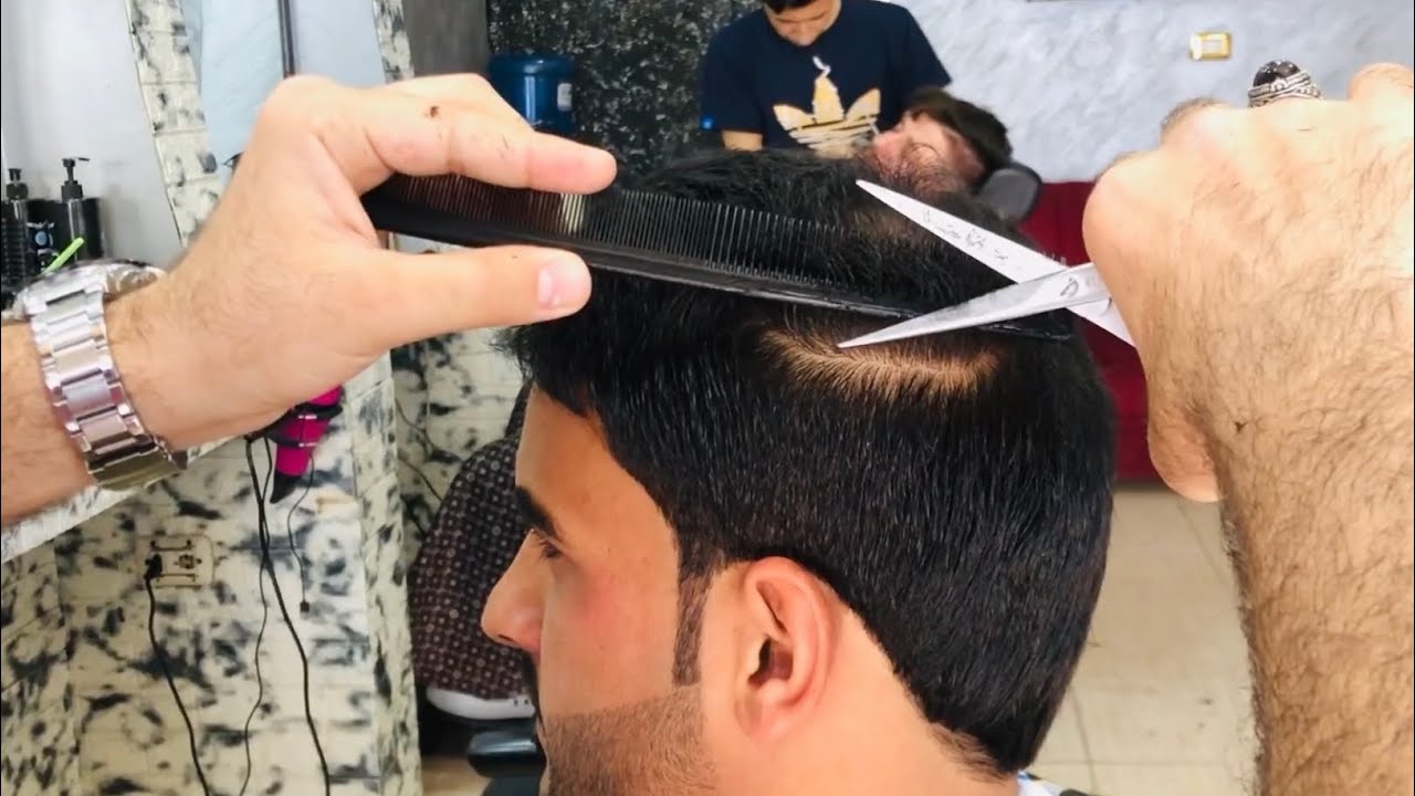 تعليم الحلاقة مشط ومقص من الصفر للمبتدئين شرح كامل ومفصل