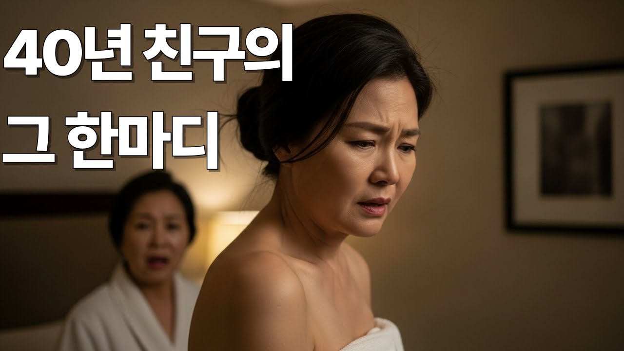 40년 친구의 한마디에 우정을 끝낸 56세 여성