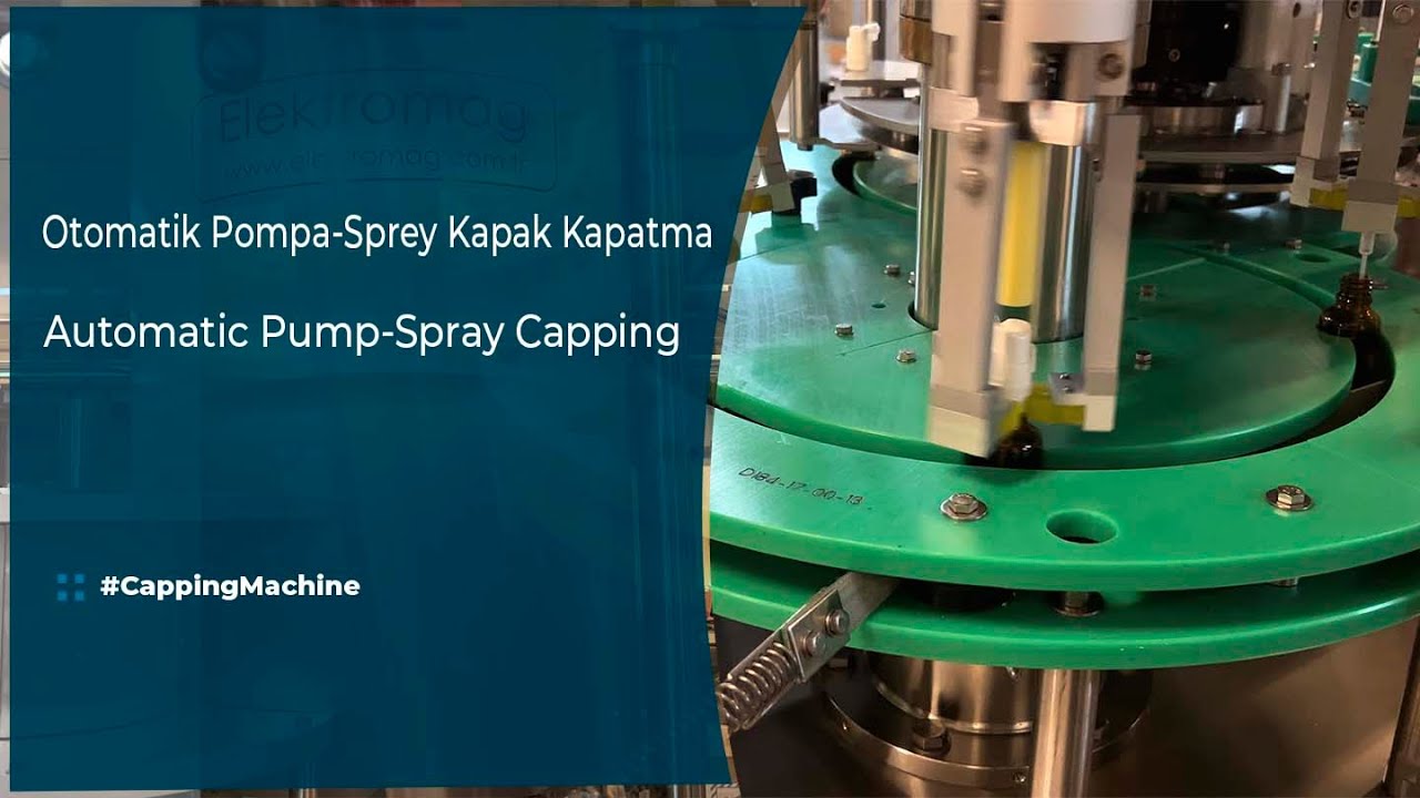 Otomatik Pompa-Sprey Kapak Kapatma | Kapak Kapatma Makinesi