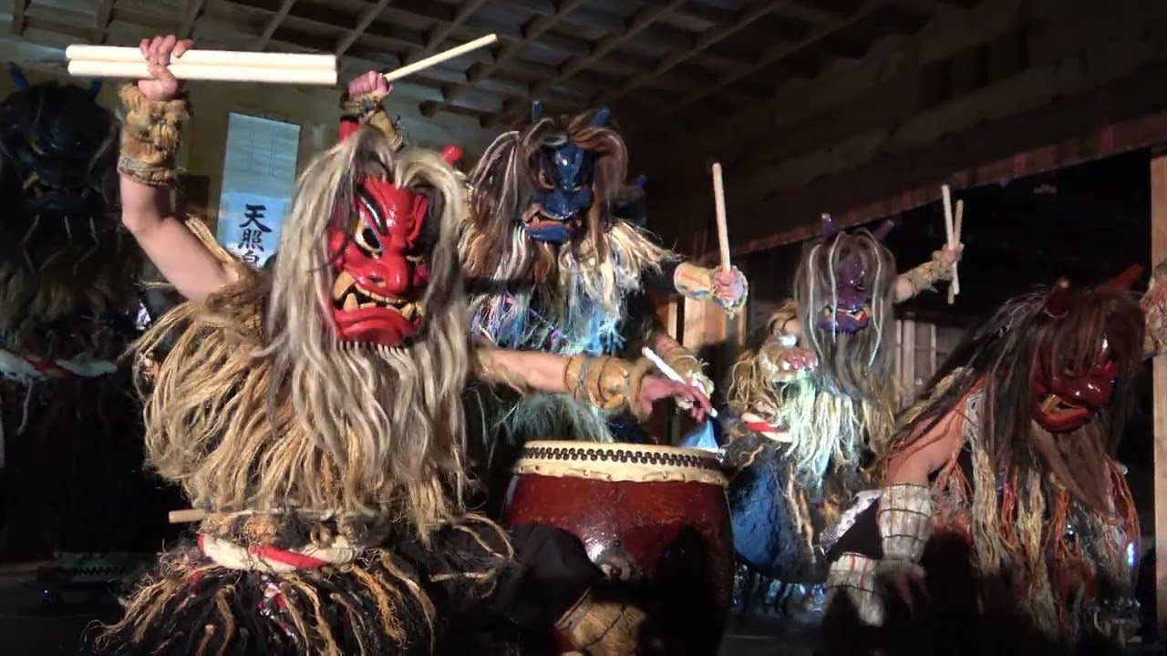 なまはげ柴灯まつり　なまはげ太鼓　男鹿っ鼓　2022　【4Ｋ】　Namahage Taiko