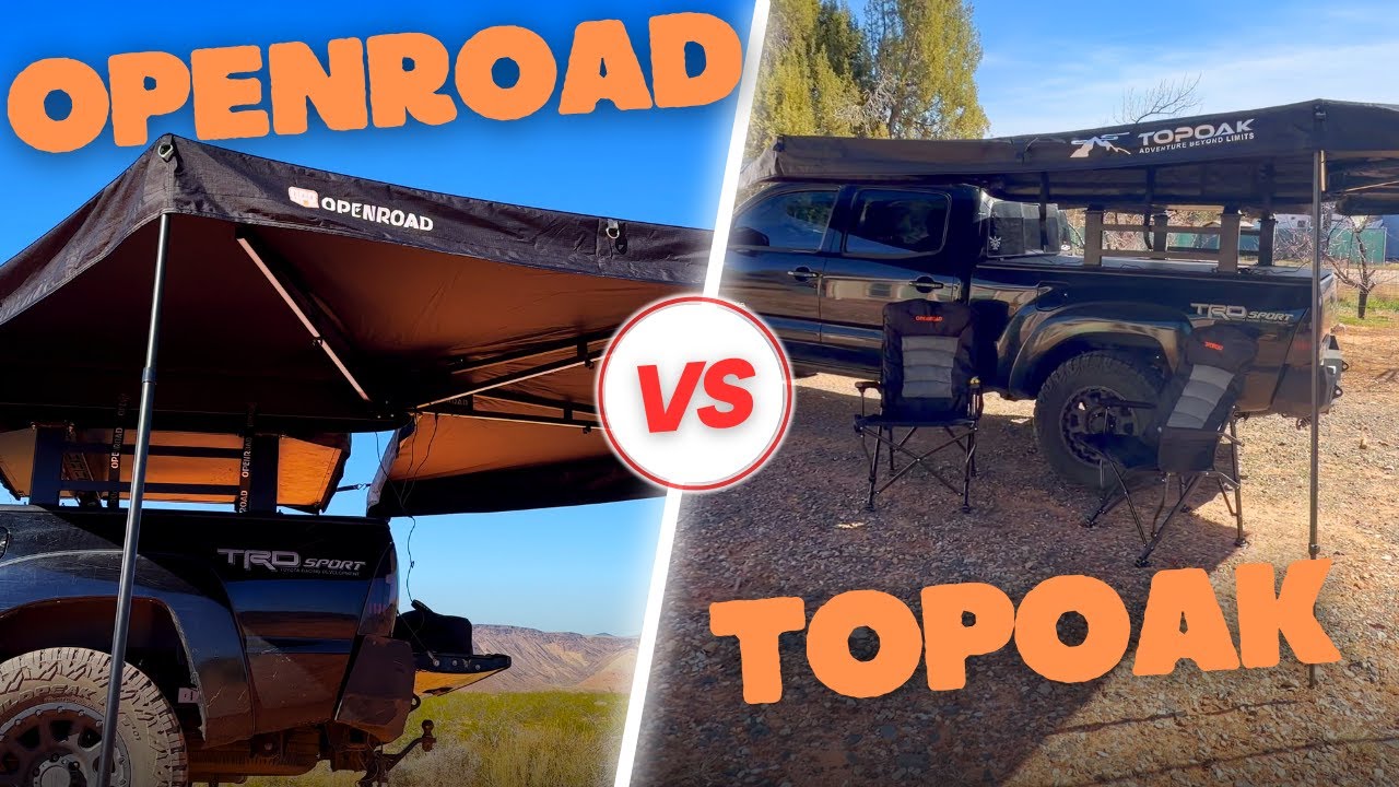 Тестирование лучших 270° тентов для кемпинга на пикапе | OpenRoad против Topoak