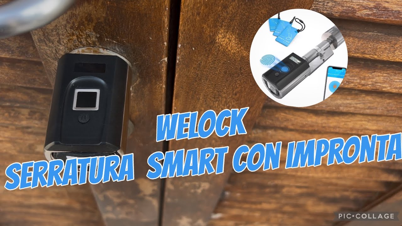 Welock serratura smart con impronta digitale - Bluetooth card - sicurezza casa e giardino