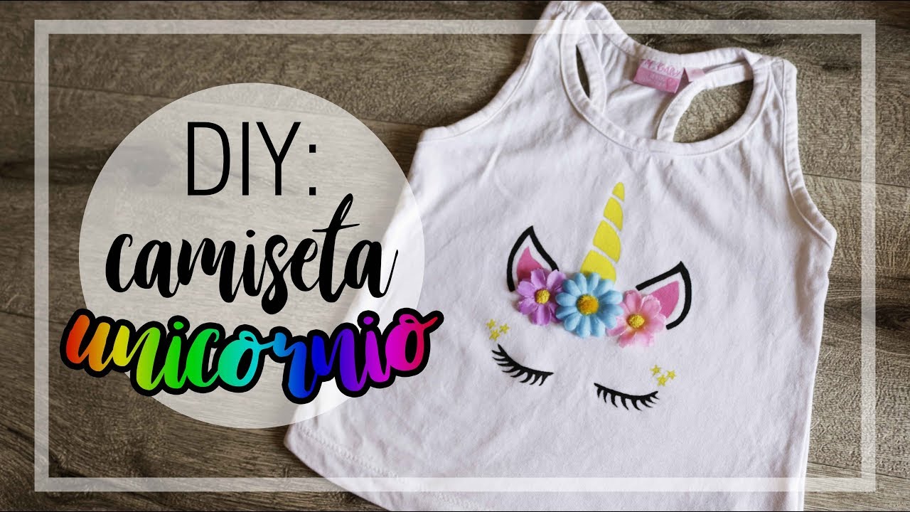 ✨DIY:  COMO HACER CAMISETA DE UNICORNIO 🦄 |  PLANTILLA GRATIS