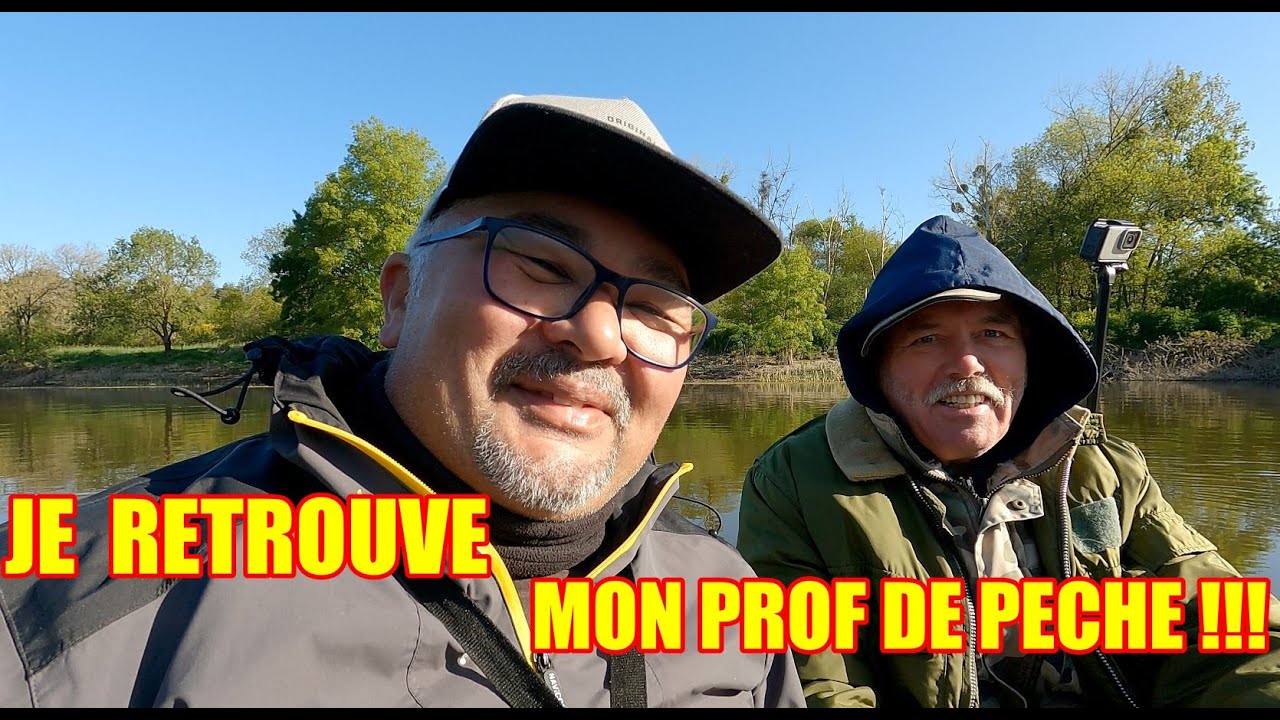Je retrouve mon prof de pêche au silure sur la vilaine !