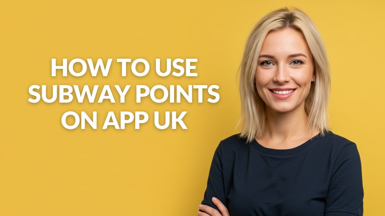 HOW TO USE SUBWAY POINTS ON APP UK - Julia'sTutorials