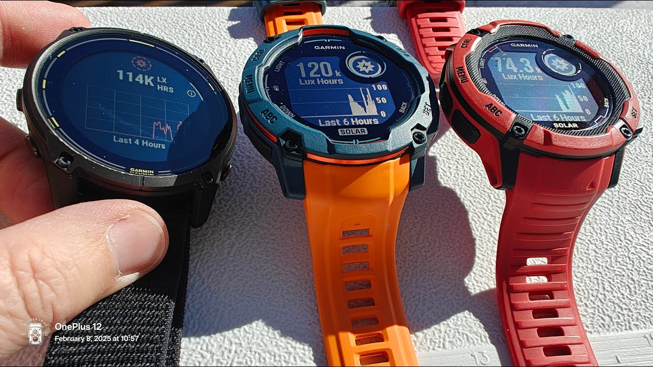 Garmin Solar Watches Charging Speed Test Five (Part 1 of 2)