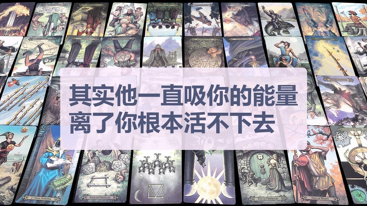 Tarot✨其实他一直吸你的能量，离了你根本活不下去