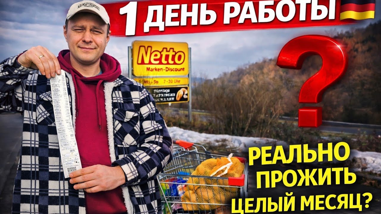 Я потратил зарплату одного дня в Германии, можно ли прожить месяц?