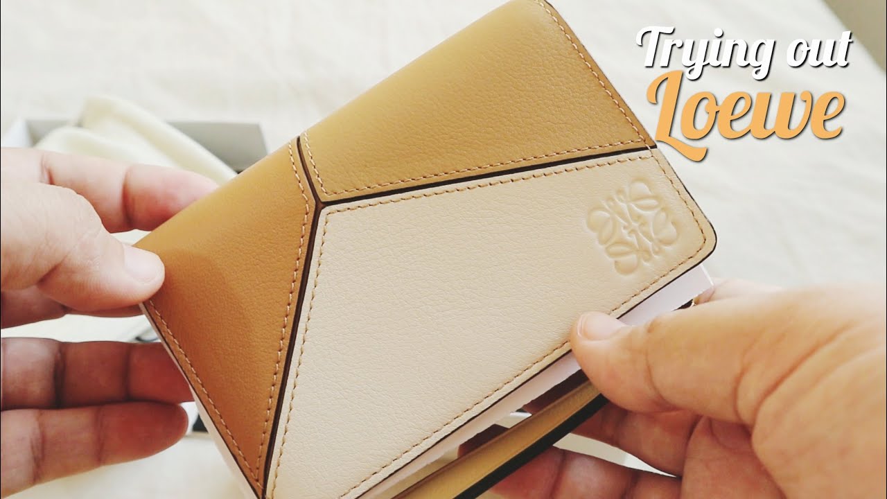 First Time Trying Loewe: Puzzle Bifold Wallet Unboxing & Mini Review