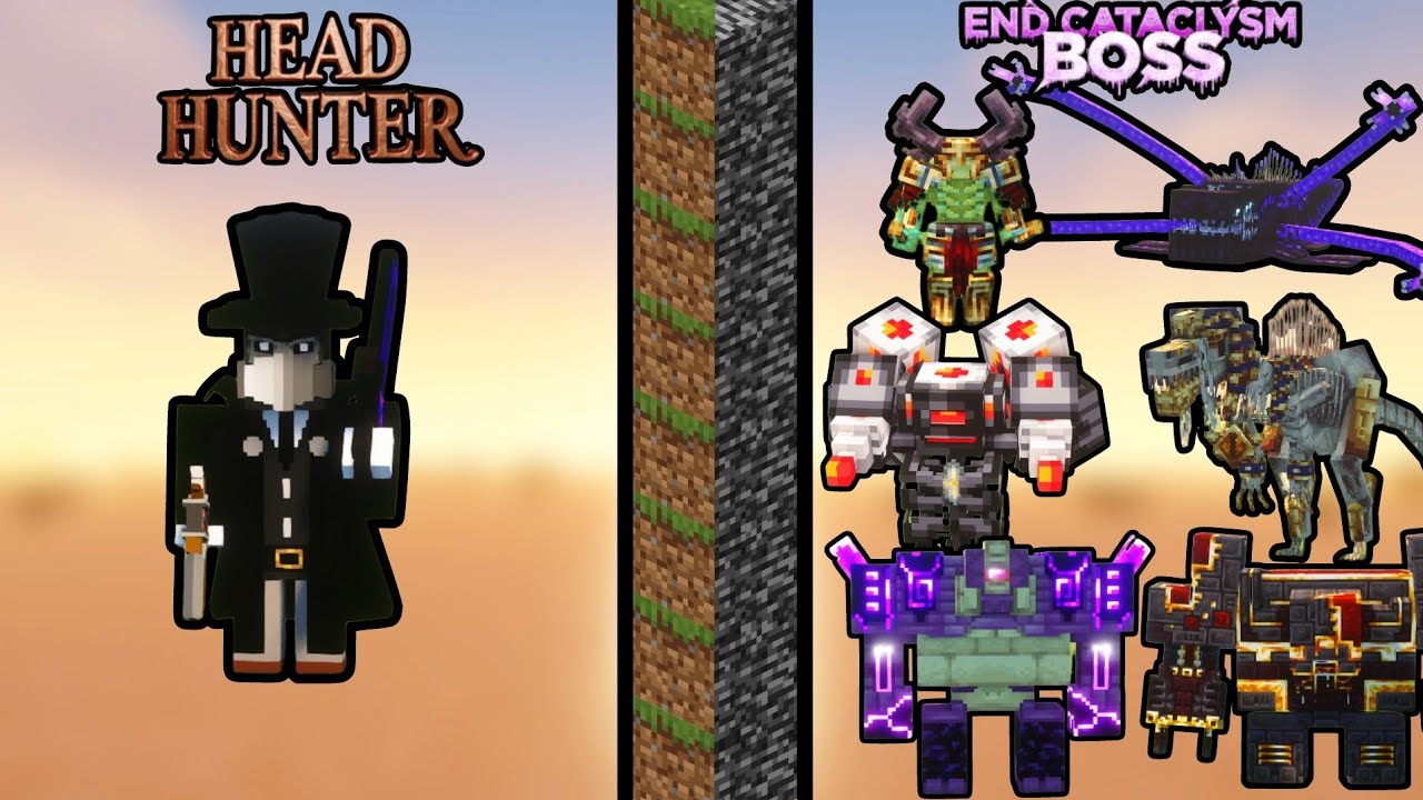 HEAD HUNTER vs ALL L_ENDER'S CATACLYSM BOSS | Minecraft’s Most Exciting Battle