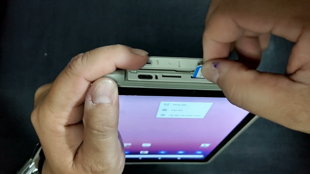 Hướng dẫn lắp sim và bật wiji máy tính bảng vnpt tab 8