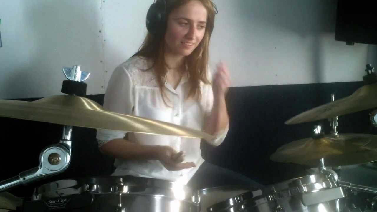 My students - Judas Priest "Breaking The Law" drum cover by Oksana