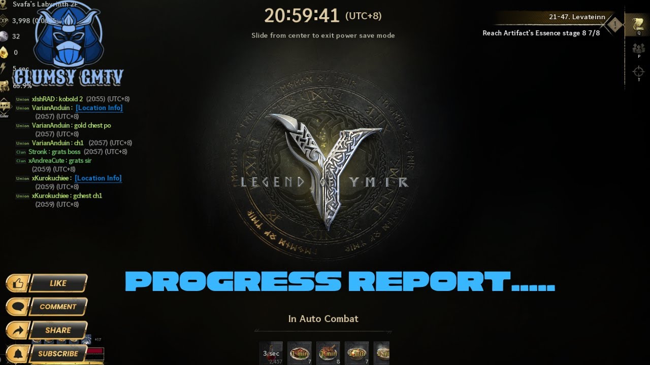 Kamusta mga ka Ymir progress report muna tyo