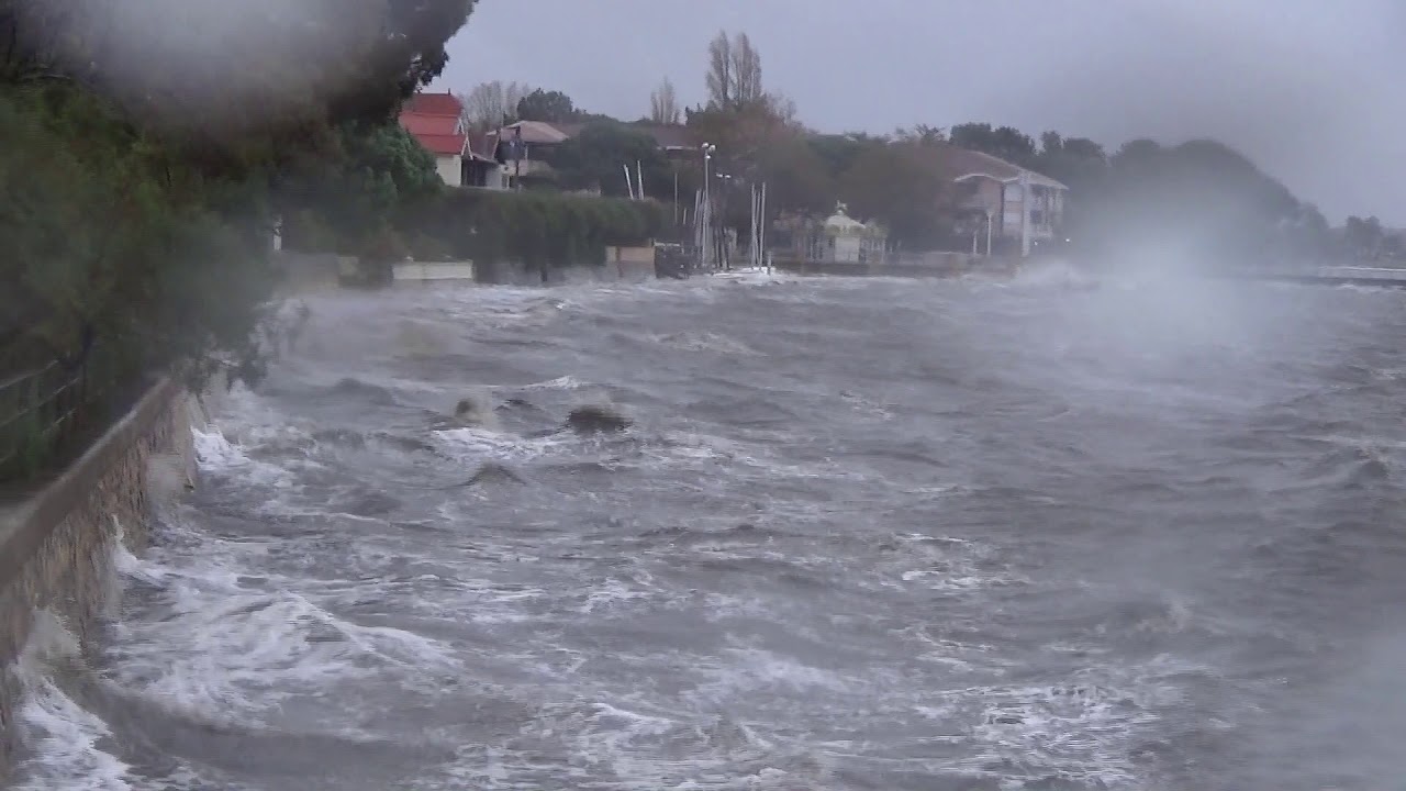 Tempête Amélie à Andernos-les-bains (Bassin d'Arcachon - Gironde)