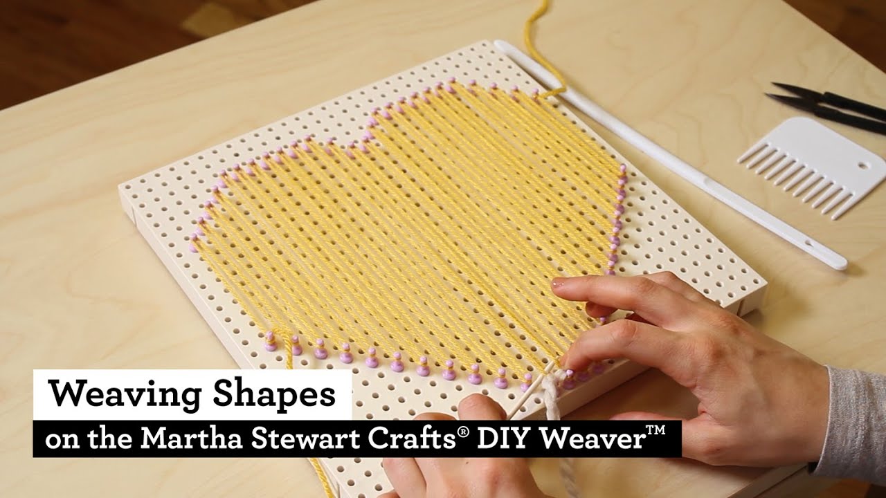 How to Weave Shapes with the Martha Stewart Crafts® DIY Weaver(TM)