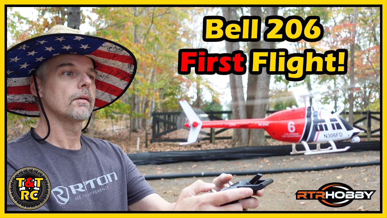 Я верю, что могу ЛЕТАТЬ!... Радиоуправляемый вертолёт Bell 206 C138 от RTRhobby. Распаковка и пер...