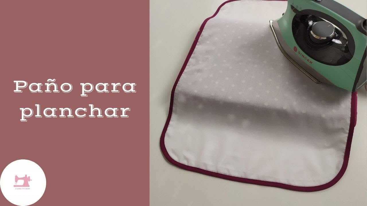 Hoy cosemos un paño protector para planchar  y colocamos una cinta bies en forma curva