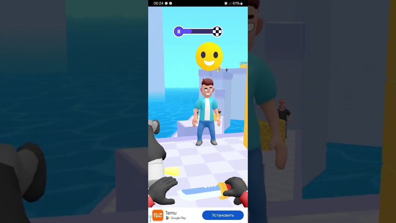 Играю в hit master 3d 1-16 ур (у меня новый телефон)