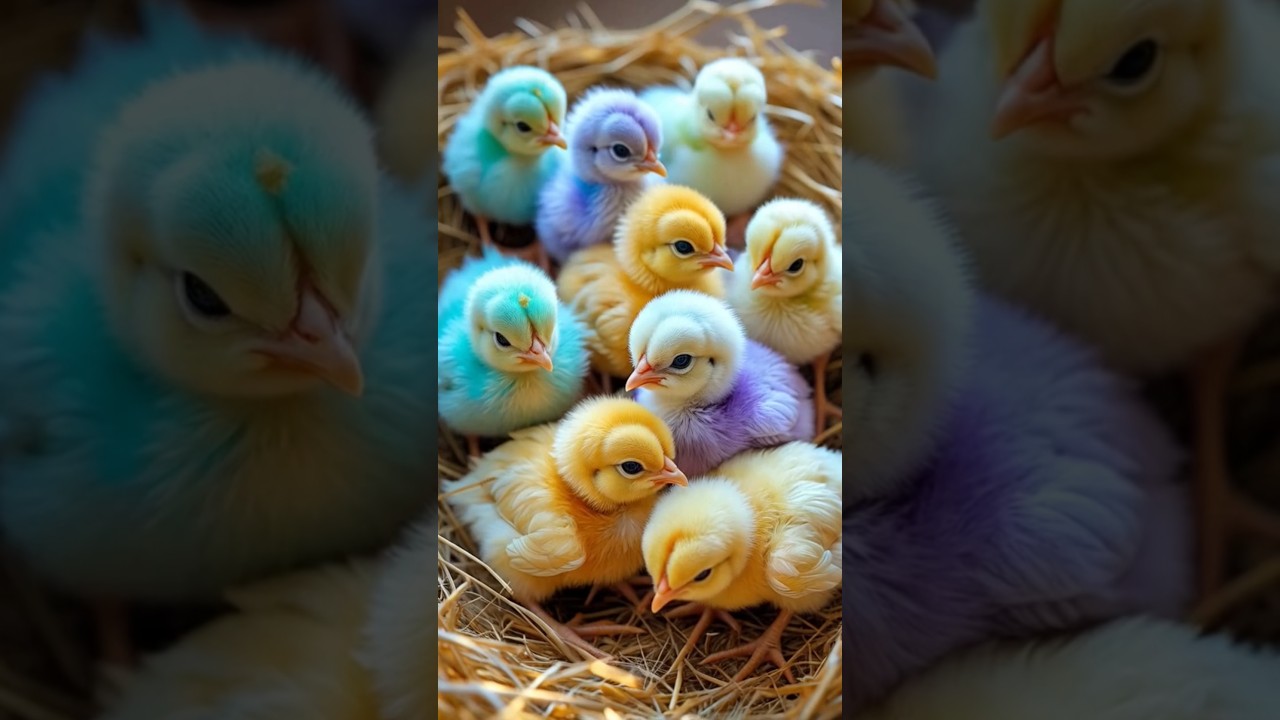 Adorable & Funny Baby Chicks 🐥 | Cute Chicken Moments & Bird Sounds! 🐣✨ #viral #animals