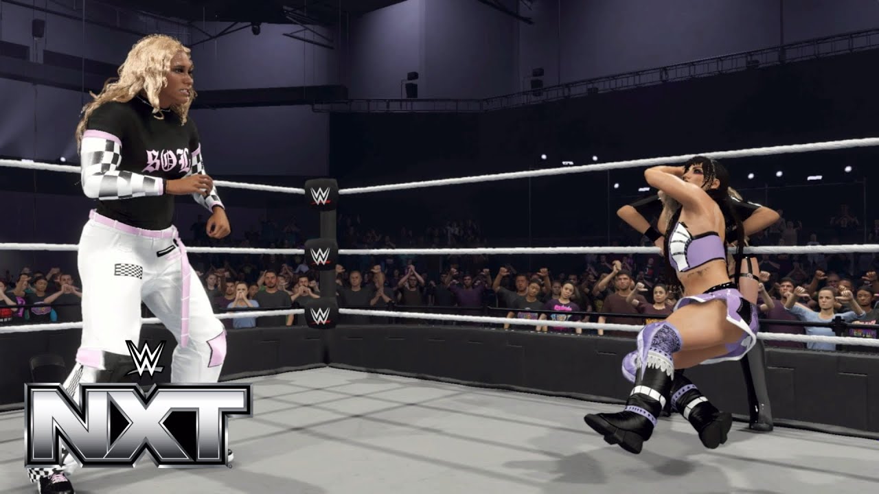 WWE 2K25 NXT - ELIMINATION CHAMBER QUALIFYNG MATCH - KARMEN VS TATUM VS SOL RUCA